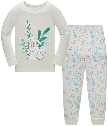 Colobe Pijamas Niña Unicornio Animales 100% Algodon Manga Larga Infantil Ropa a Juego Conjunto Edad 9-10 Años