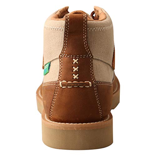 Image of Twisted X Men's Wedge Sole Driving Shoes Moc Toe Beige /Khaki 8.5 EE US