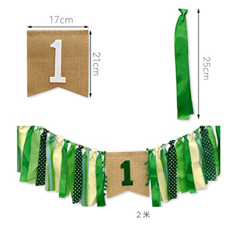 SOIMISS Cadeira de Bebê Primeira Festa de Aniversário Do Tema da Selva Bandeira Menino Menina Alta C