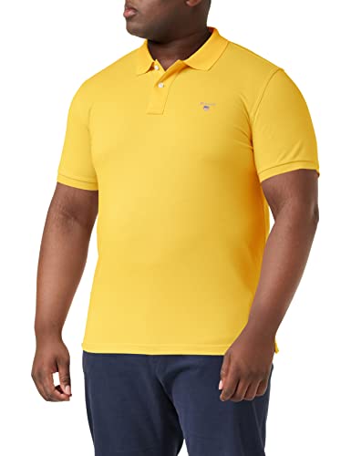 GANT Original Pique SS Rugger Camisa de Polo, Amarillo limón, S para Hombre Cover