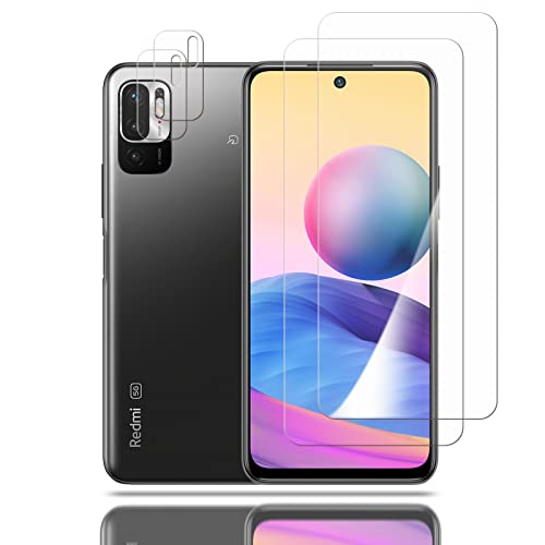 Redmi Note 10 JE 用のガラスフィルム+カメラフィルム redmi note 10 je/XIG02 用の 液晶保護 フィルム 保護ガラス レンズ保護フィルム 硬度9H/貼り付け簡単/超薄飛散防止/気泡防止/指紋防止/高感度タッチ