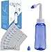 CROING - 120 x Sale + 1 x Neti Lota Bottiglia (300ml ) - Irrigatore Nasale per Lavaggi Nasali Neti Pot per Irrigazione Nasale con due Beccucci- Nasali Sale - Sinus Rinse kit