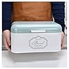 POCHY Fashion bread box Metal Bread Box, Food Storage Container With Flip Lid, Large Capacity Retro Farmhouse Bread Storage Bread Holder exquisite