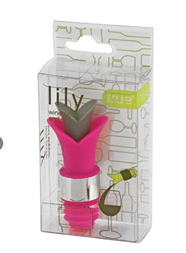 EZ Life Silicone Wine Pourer & Stopper, Pink, Reusable Wine Bottle Stoppers, Beverage Bottle, Wine Outlet Cap, Bottle, BPA Free Dishwasher Safe,Stopper Leak-Proof,Red WinePourer & Stopper - Pack of 1 3