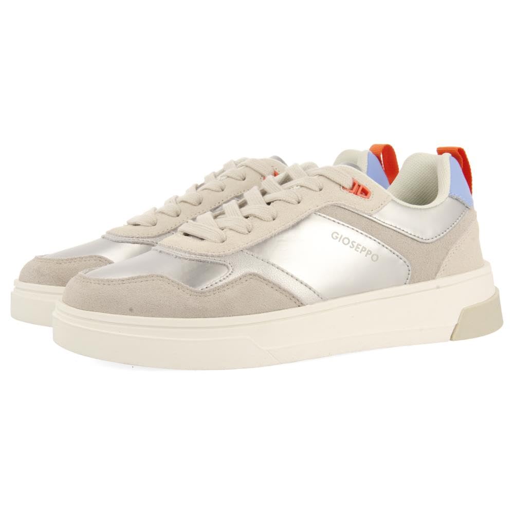 GIOSEPPO Women's birgitz Sneaker, Metallic Silver, 5.5 UK