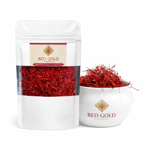 RED GOLD RESERVE Spanish Whole Stigma Saffron Threads 5g Grade A Extra Superior 100% Pure Culinary Saffron (Free from Alcoholic or Animal Matter)