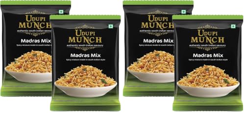 Image of Chheda's - Udupi Munch Madras Mix - Spicy Mixture Made in South Indian Style (300g Pack of 4)