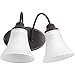 Progress Lighting P2762-20 Transitional Two Light Bath from Tally Collection Dark Finish, Antique Bronze