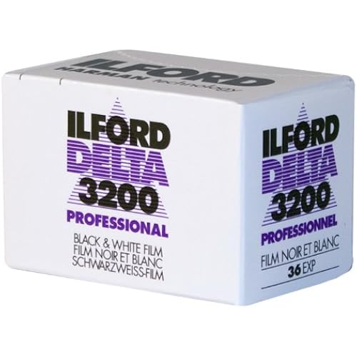 Ilford 1887710 DELTA 3200 Professional, Black and White Print Film, 135 (35 mm), ISO 3200, 36 Exposures