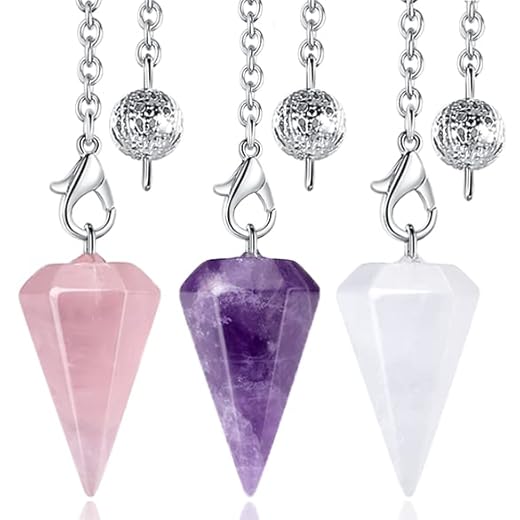 DUQGUHO Crystal Pendulum Set, 3 Pcs