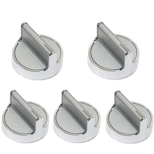 ClimaTek Stove Oven Burner Control Knob (5 Pack) Fits Whirlpool W10594481