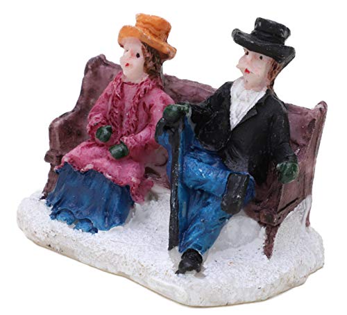 Toyland® Mini Resin Christmas Collectible Ornament - Village Scene Accessories - Xmas Figures (Couple & No Baby 2 Inch) - Image 3