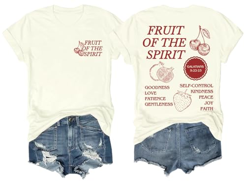 Fruit of The Spirit Unisex Graphic Short Sleeve Shirt T-Shirt Tee