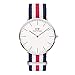 Produktbild Daniel Wellington Classic Canterbury, Blau-Weiß-Rot/Silber Uhr, 40mm, NATO, für Herren