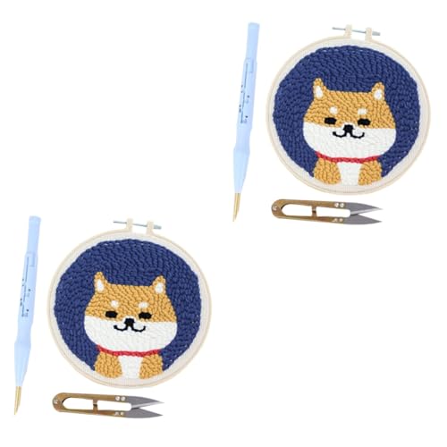 Kit de broderie enfant double ensemble à offrir pour anniversaire et activités manuelles