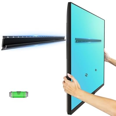 EZISE Studless TV Wall Mount for 32-75 inch TVs, No Stud Drywall TV Bracket Holds up to 150 lbs, Low Profile, No Drill, Easy to Install for Bedroom Living Room, Bubble Level Included