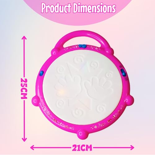 Image of Estilo Musical Flash Drum for Babies with 3D Lights & Music | Educational & Fun Activity for Infants & Toddlers 6 Months+ | Baby Musical with Sound & Lights