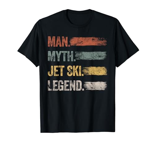 Gli uomini, il mito, la leggenda del jet ski, per ogni leggenda del jet ski, un hobby in motoscafo che dice vintage con umorismo per tuo papà, nonno e zio, i migliori accessori per moto d'acqua. Sport acquatici e motoscafo regalo per tuo fratello o cugino.