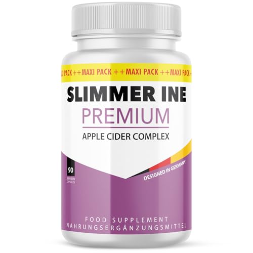 Slimmer ine Premium Cápsulas | su compañero de confianza | con vinagre de sidra de manzana y extractos de plantas | contiene 90 cápsulas