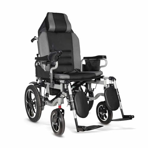 Image of EverActiv EcoRider Plus Heavy Duty Electric Wheelchair for Adults & Elderly | Foldable Motorized Wheelchair with Dual 300W Motors, Remote Control & Attendant Mode | Air Travel Friendly Bariatric Power Wheelchair | 150 Kg Capacity