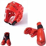 Macho Dyna 5 piece sparring gear set red child small