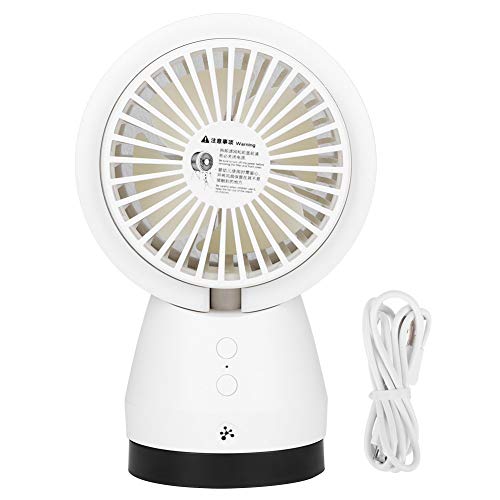 Lylithuif Ventilador de purificación de aire de iones negativos Ventilador eléctrico portátil alimentado por USB con filtro de purificación doble Iones negativos de 800 W para el dormitorio