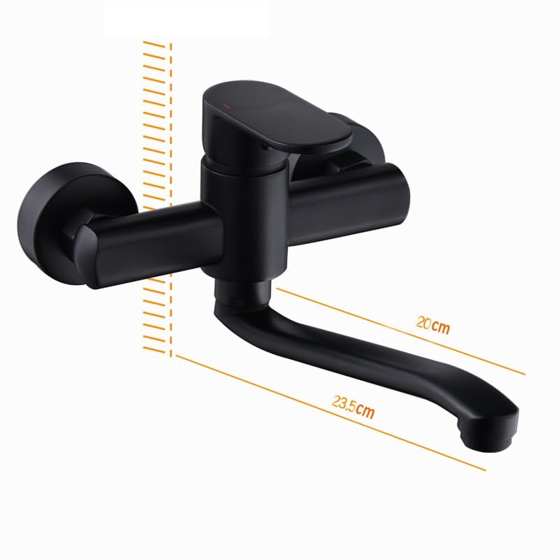 Robinet d'évier de balcon mural durable pour configurations intérieures