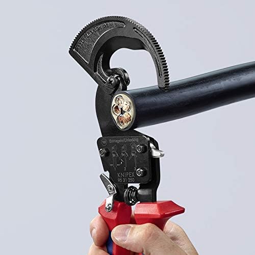 Miniatura 4 de KNIPEX Cortador de cables de trinquete y cortador de cables de servicio pesado Klein Tools