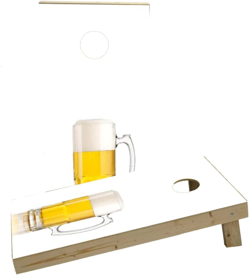 His Hers Pint Custom Cornhole Board Game Set