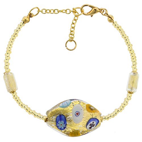 Glass Of Venice Murano Glass Klimt Spiral Bracelet