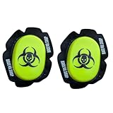 Generisch Rac4u.Shop Premium Knieschleifer - optimaler Abrieb & lange Haltbarkeit | Motorrad Kneeslider ideal für die Rennstrecke und Straße - Set Atom Gelb