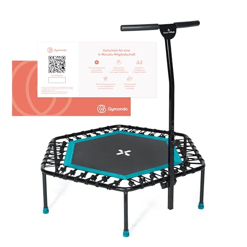SportPlus Fitness Trampolin für Zuhause Ø 126cm - leise...