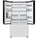 Samsung 30 cu. ft. Bespoke 3-Door French Door Refrigerator with AutoFill Water Pitcher and Dual Ice Maker, White Glass, RF30BB620012AA