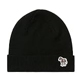Sony NEC Optiarc PS by Paul Smith Herren Ps Paul Smith Zebra Beanie-Mütze, schwarz, Einheitsgröße