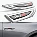 ARGYJAE 2 stücke Typ R 3D Metalllegierung Seitenkörper Türaufkleber für Fitsaloon Civic City Fit Sliver Decals (Color Name : Silver)