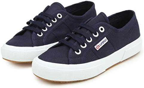 Superga Unisex 2750 Cotu Classic Trainers Low-Top, Blue Navy White F43, 9 US Women/7.5 Men | Image 1