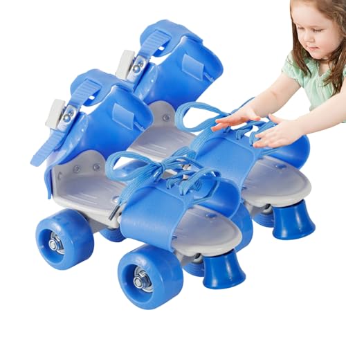 Patines De Ruedas Ajustables: Patines Cuádruples para Principiantes De 7,87 Pulgadas, Fácil Ajuste De Longitud | Construcción De PVC PP De 1700 G: Robusta Y Larga Vida Útil, Ideal para Que Los Niños