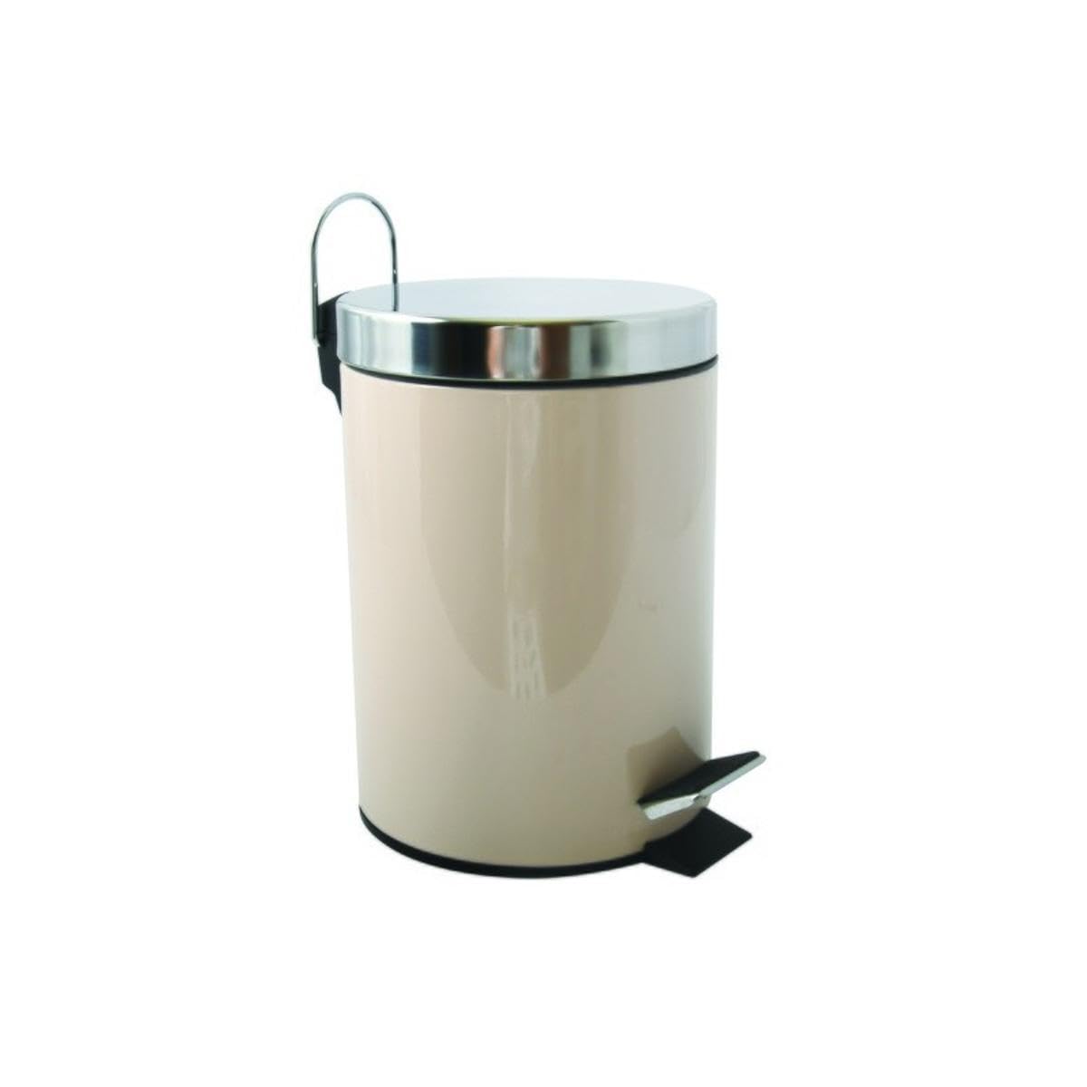 Msv Beige Pedal Bin, 3 Litre