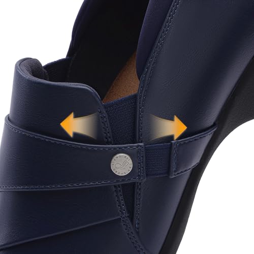 Image of DREAM PAIRS Loafers for Women Slip-on Dressy Comfortable Business Casual Work Office Faux Leather Loafer Shoes with Arch Support