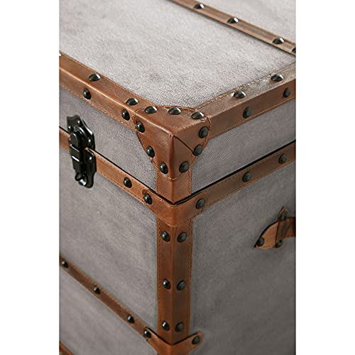 Signature Design By Ashley Amsel Industrial Storage Trunk Or Coffee Tale, Dark Gray #TOP3