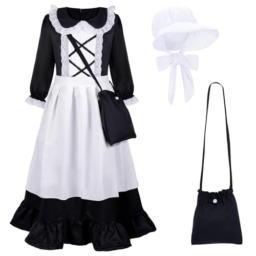 MELAND Girls Victorian Costume World Book Day Fancy Dress for Kids 5-13