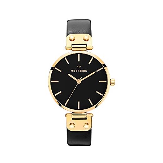 Mockberg Damer analog kvarts smart klocka armbandsur med läder armband MO113