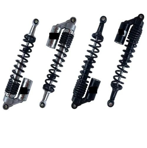 8mm Spring 400mm 440MM 450MM 460MM 470MM 480MM Motorcycle Shock Absorbers,Compatible With CR250 Yamaha Suzuki Kawasaki Quad ATV Black(400mm all black)