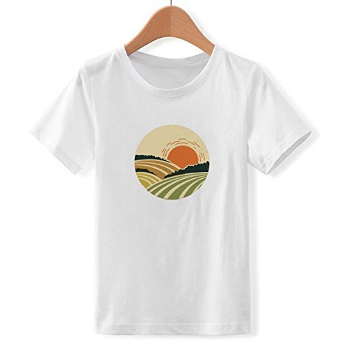 T-Shirt Arbre Hillside Blanc Léger et Confortable pour Habiller un Petit Garçon au Quotidien