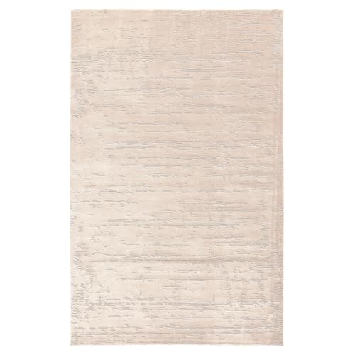 TESSO LIVING Alfombra de Pelo Corto Beige 120 X 170 CM, Alfombra para el salón, Super Suave, Moderna, Tapete de Pelo bajo