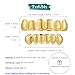 Txdvbls Grillz Mens Gold Grills for Your Teeth 14K Gold Plated 6 Teeth Caps Top Bottom Set Mouth Dental Grillz Teeth(Gold 6 teeth)