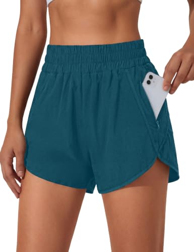 Image of BMJL Women's Athletic Shorts Running Workout Shorts Gym High Waisted Summer Short with Waistband Pocket