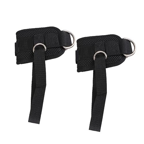 BESPORTBLE 1 Par Hebilla De Tobillo De Mano Medias Bandas De Resistencia del Tobillo Deportista Calcetines De Agarre De Pilates Ups Patada Contragolpe Brazalete Cinturón Malla Sándwich Black