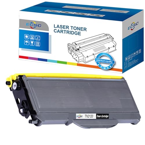 ECSC Compatible Toner Cartucho Reemplazo por Brother DCP 7030 DCP 7040 DCP 7045N HL 2140 HL 2140W HL 2150 HL 2150N HL 2170 HL 2170W MFC 7320 MFC 7440N MFC 7840W TN2120 (Negro, 1 Pack)
