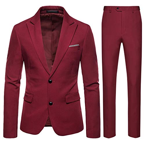 Centory ? Suit 2 Pieces Suit Blazer Business Jacket + Pants Slim Fit Formal Classic Bussiness Wedding Jacket Snow Casual Shirts